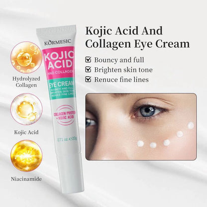 KORMESIC Coric Acid &amp; Collagen Eye Cream 20g – Brightening &amp; Anti-Aging Eye Car