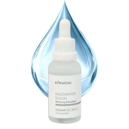 KORMESIC 30ml Face Serum – Caffeine, Niacinamide, Hyaluronic Acid & Lactic Acid